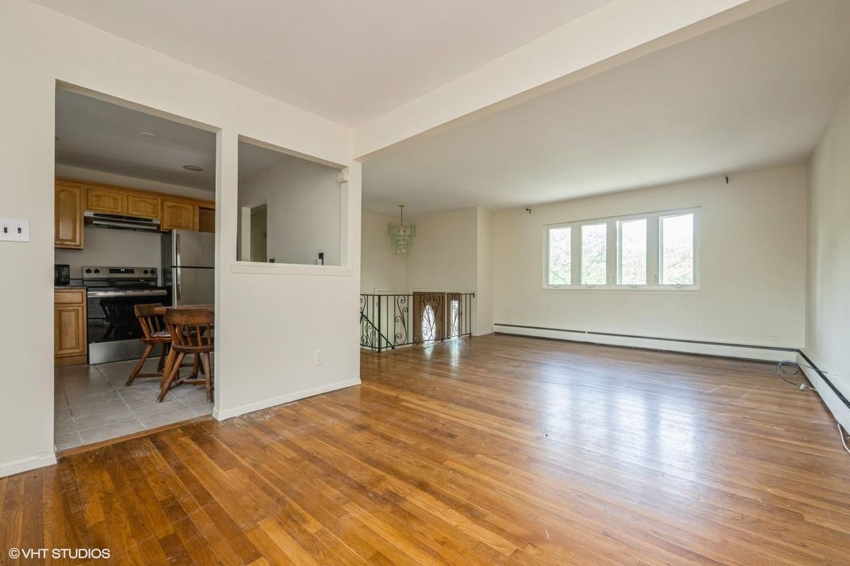 Empty room, Interior, Kitchen, Wood Texture Flooring