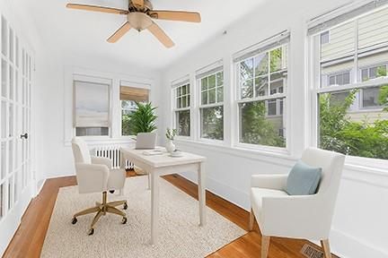 Home Office, Interior, Wood Texture Flooring