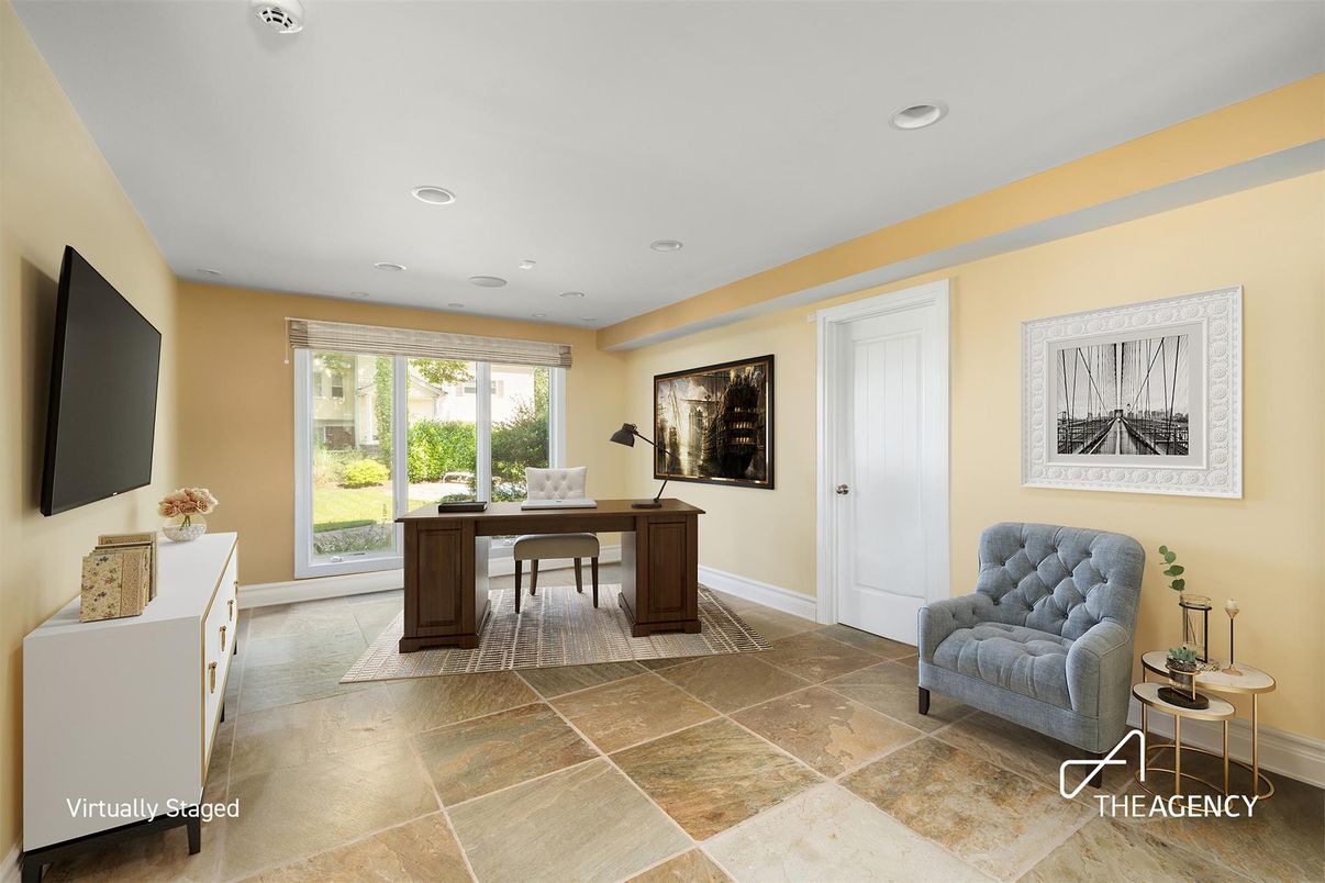 Home Office, Interior, Recessed Lighting