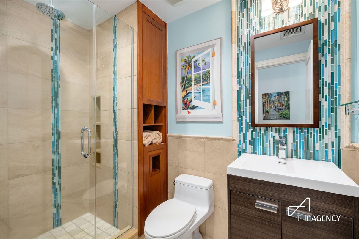 Bathroom, Glass Shower, Interior