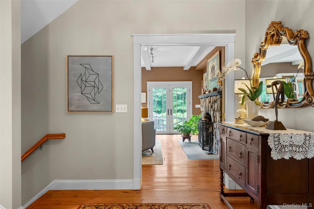 Fireplace, Interior, Wood Texture Flooring