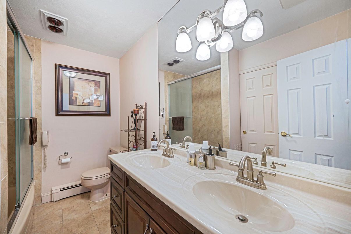 Bathroom, Dual Sink Vanities, Glass Shower, Interior