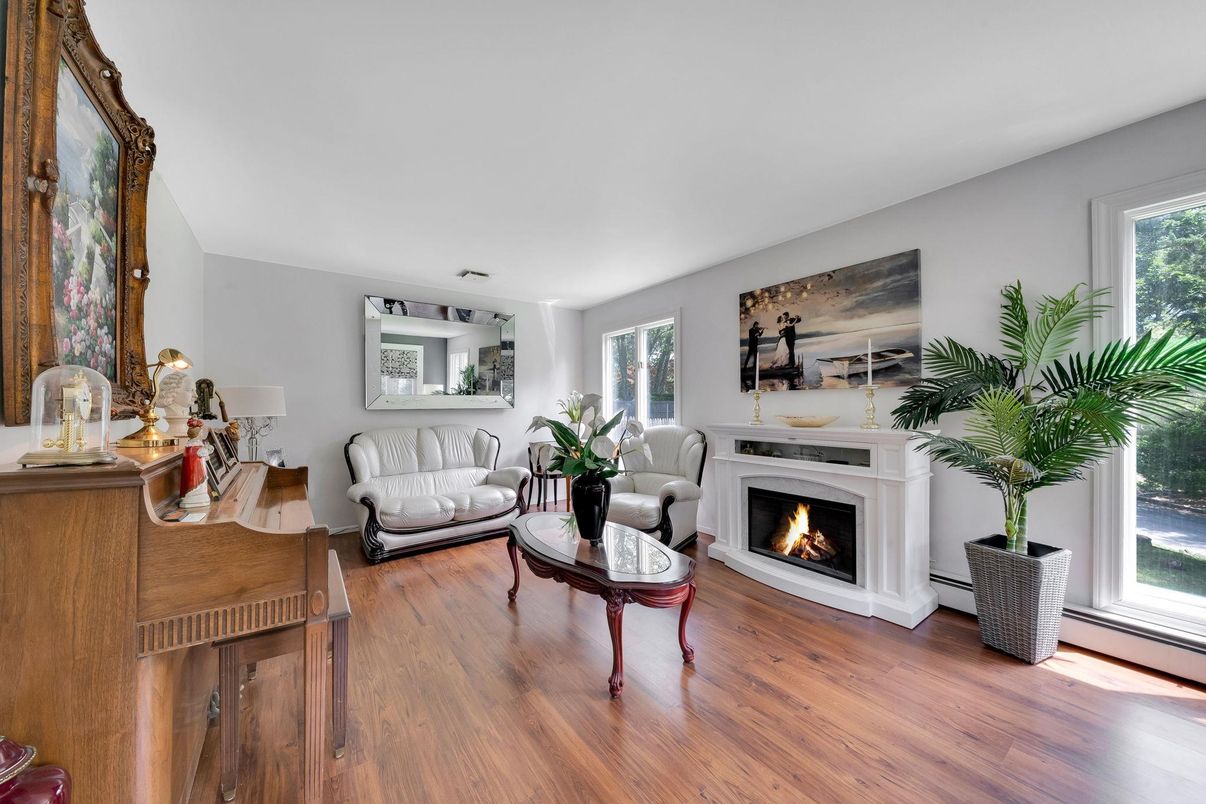 Fireplace, Interior, Living room, Wood Texture Flooring