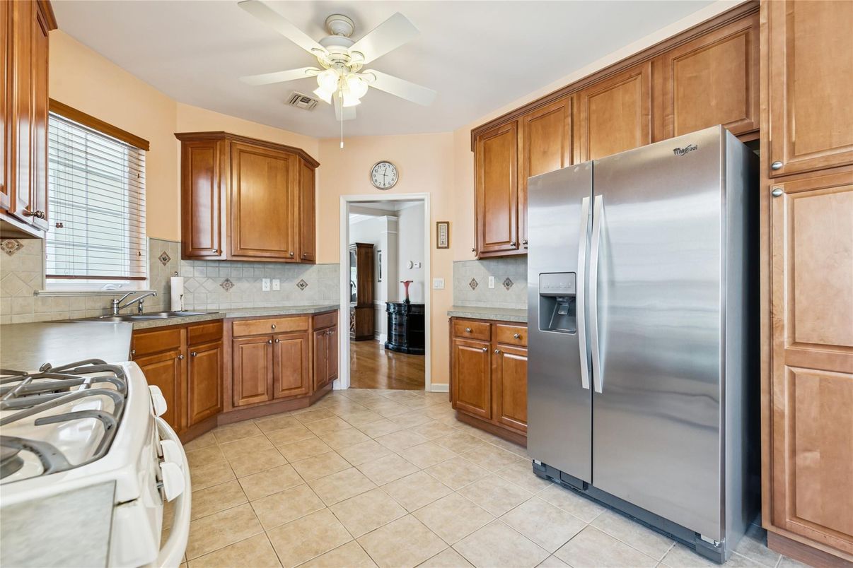 Interior, Kitchen, Wood Texture Flooring