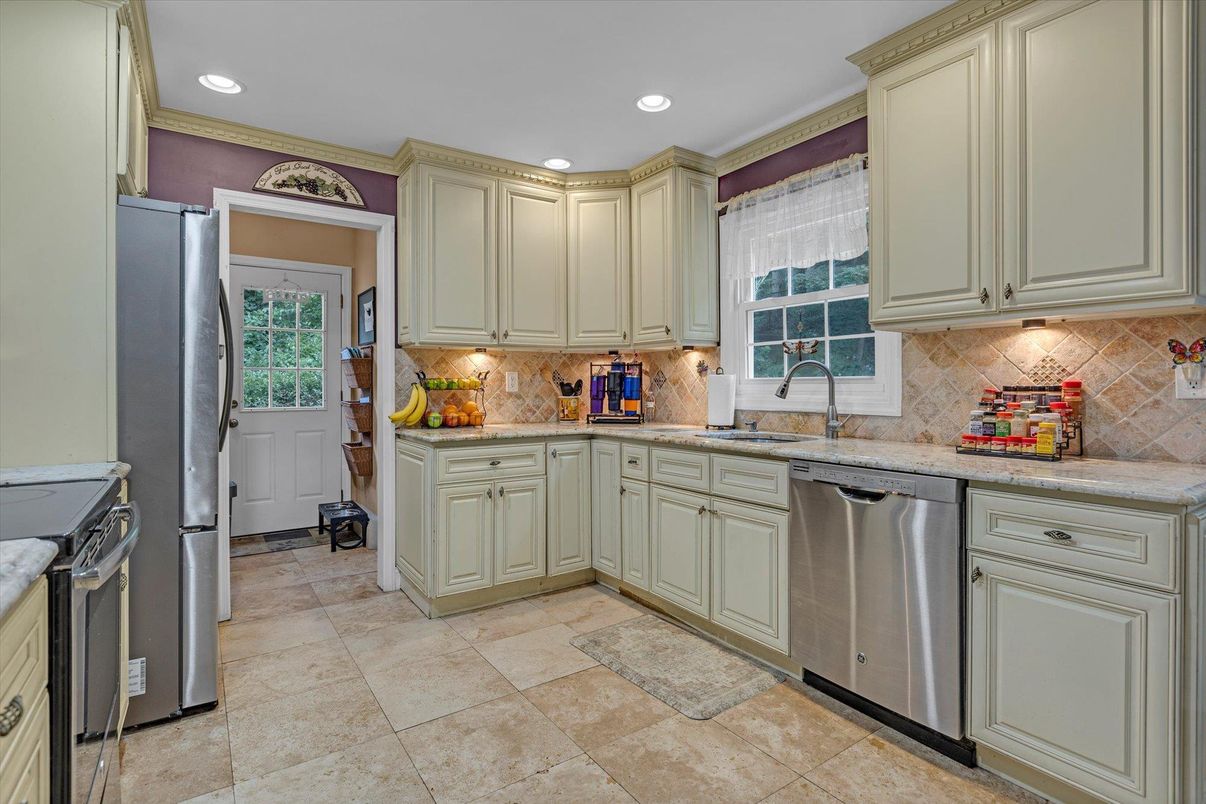 Interior, Kitchen, Recessed Lighting, Stainless Steel Appliances
