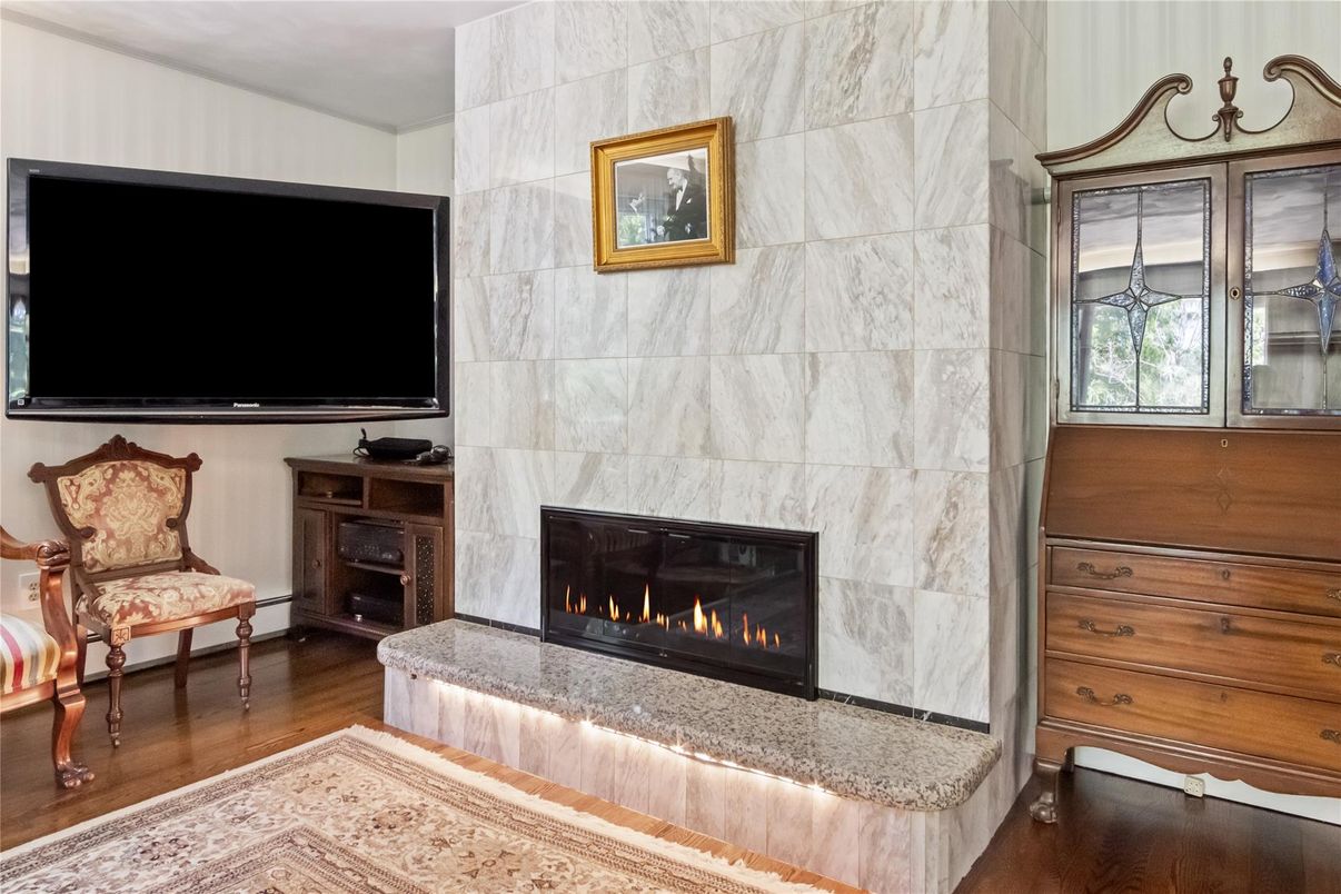 Fireplace, Interior, Wood Texture Flooring