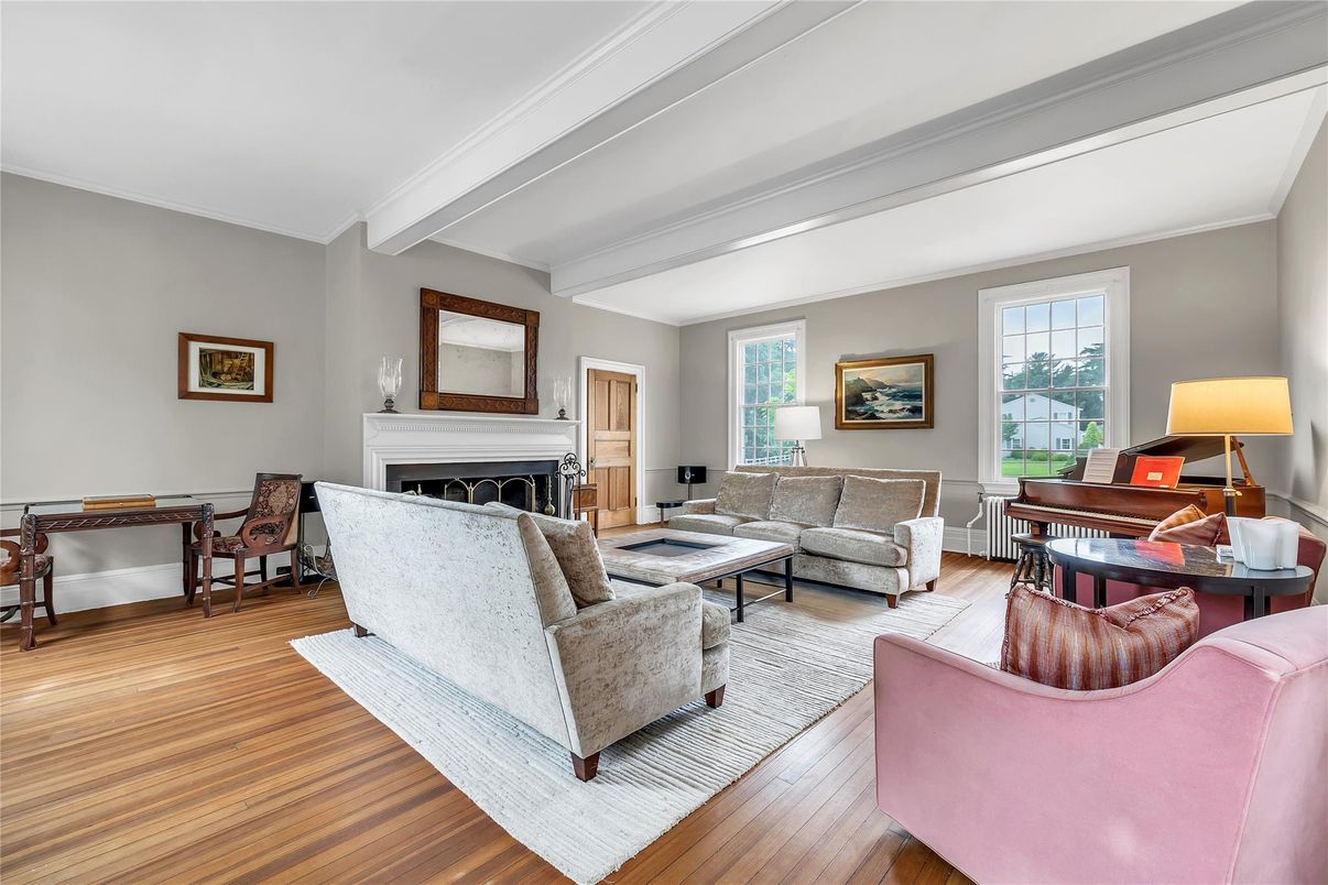 Fireplace, Interior, Living room, Piano, Wood Texture Flooring