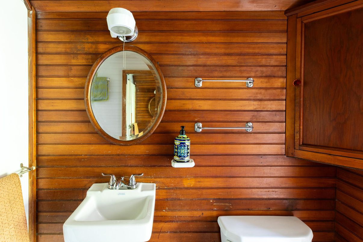 Bathroom, Interior, Wooden Walls