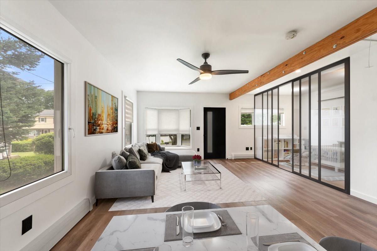 Interior, Living room, Wooden Beams, Wood Texture Flooring