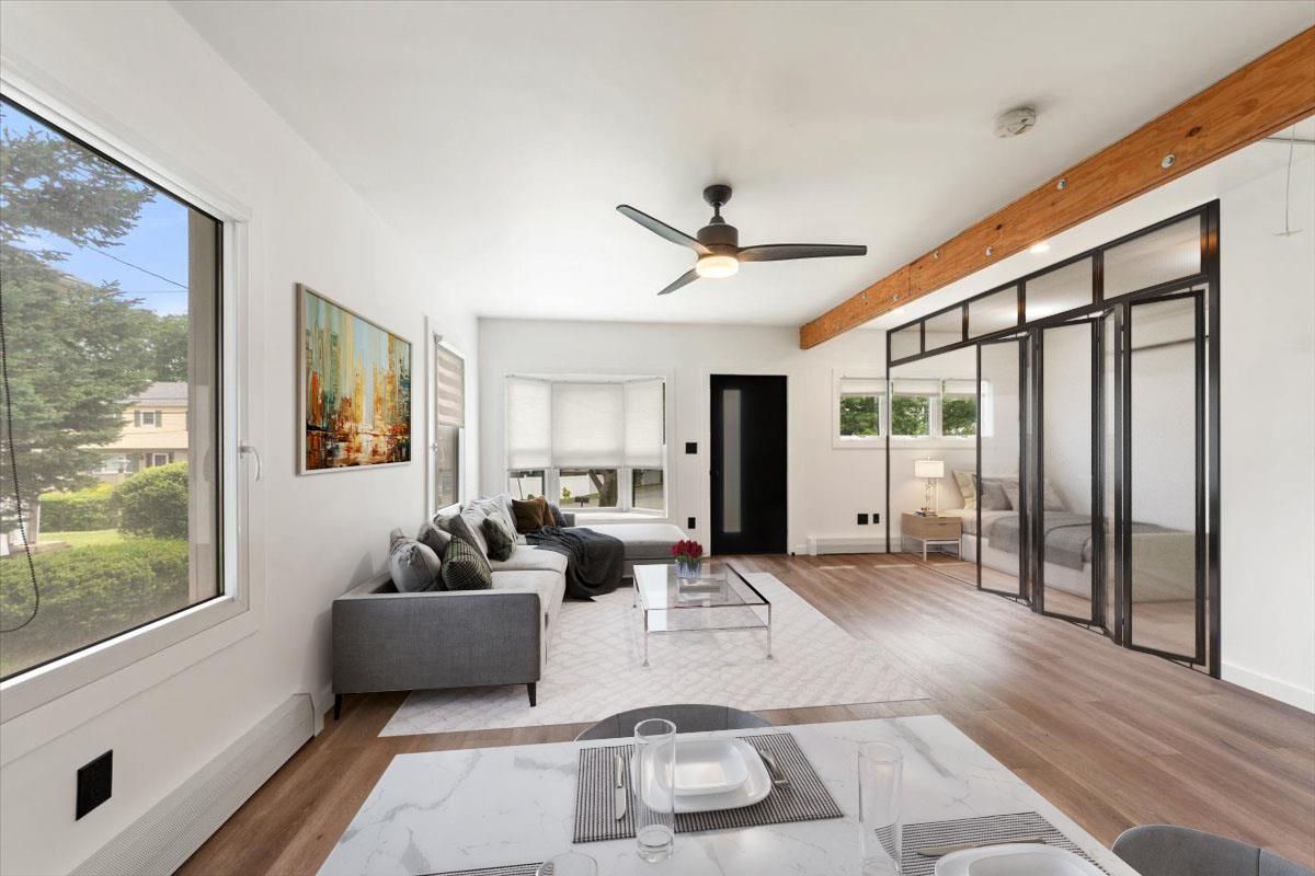 Interior, Living room, Wooden Beams, Wood Texture Flooring