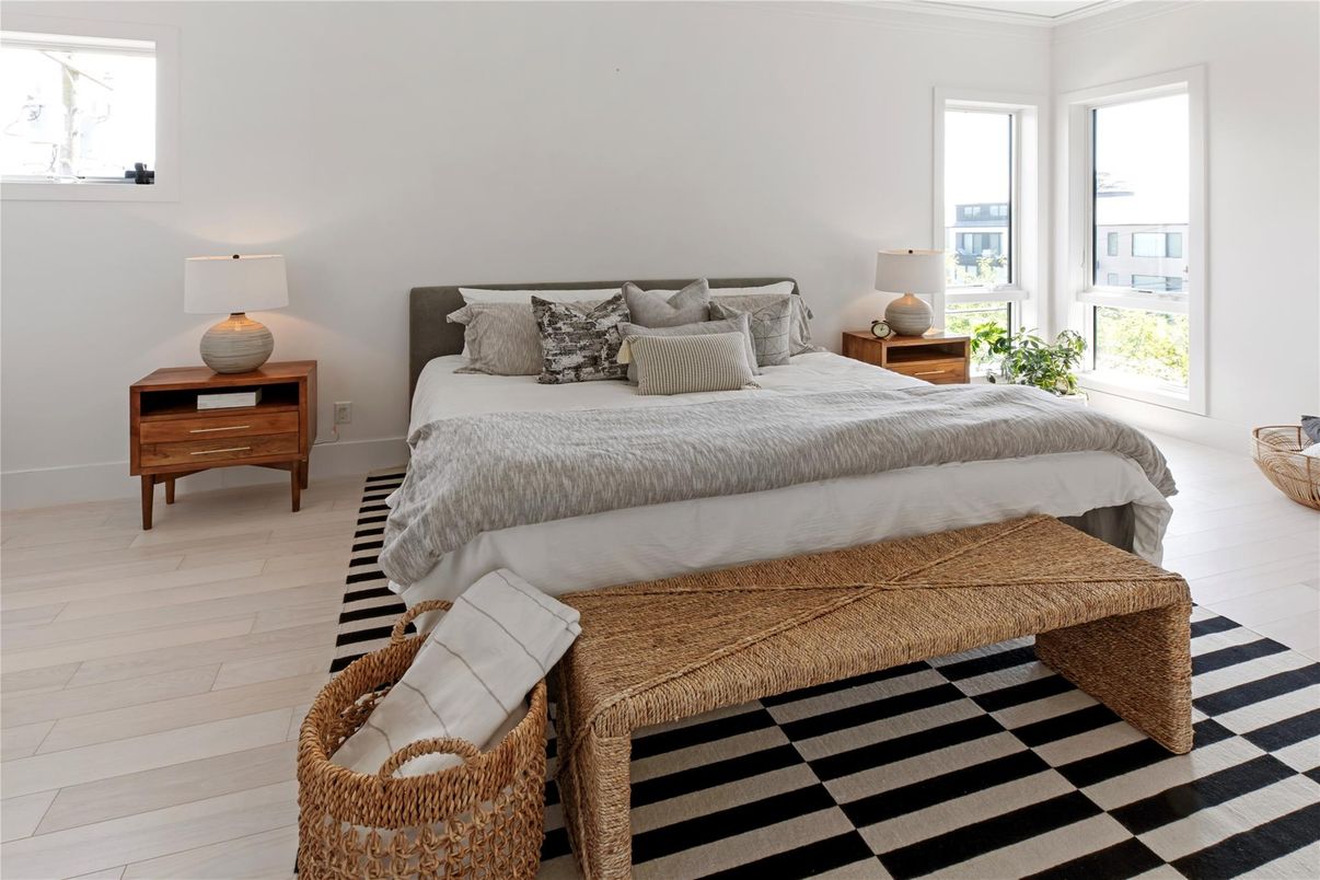 Bedroom, Interior, Wood Texture Flooring