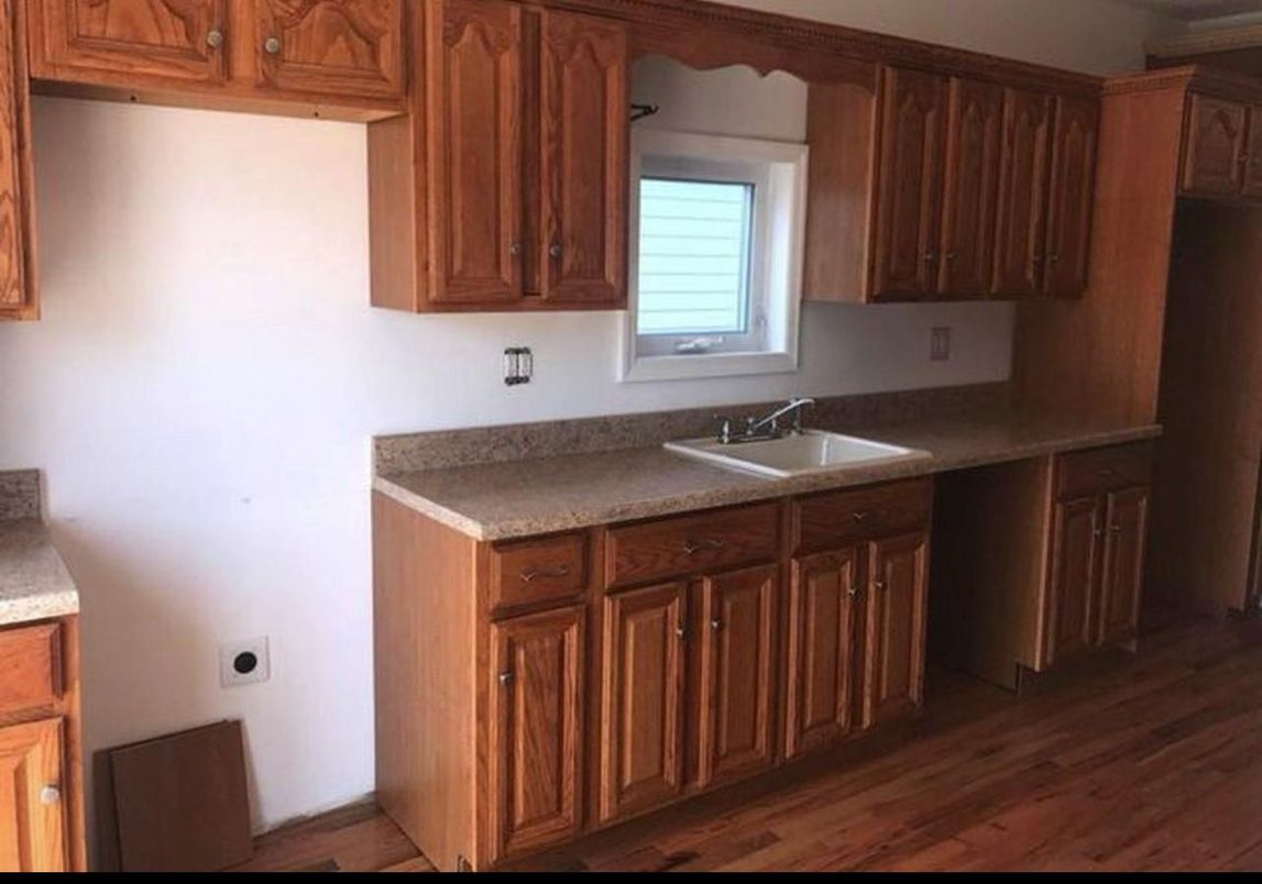 Interior, Kitchen, Wood Texture Flooring
