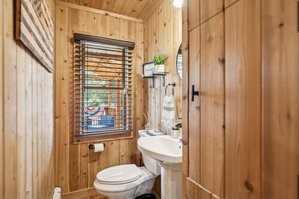 Bathroom, Interior, Wooden Ceilings, Wooden Walls