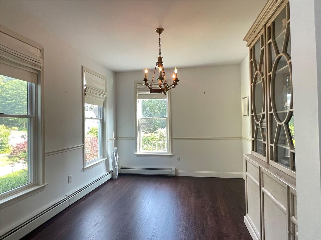 Chandelier, Empty room, Interior, Wood Texture Flooring