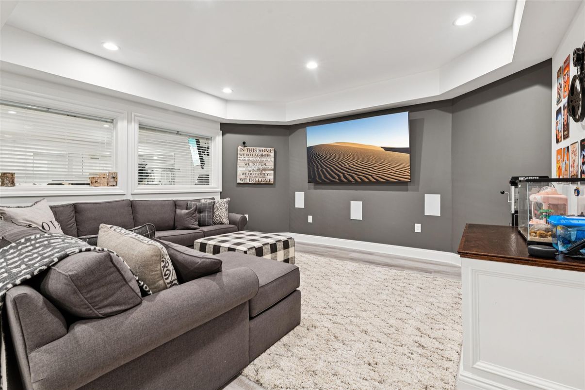Interior, Living room, Recessed Lighting