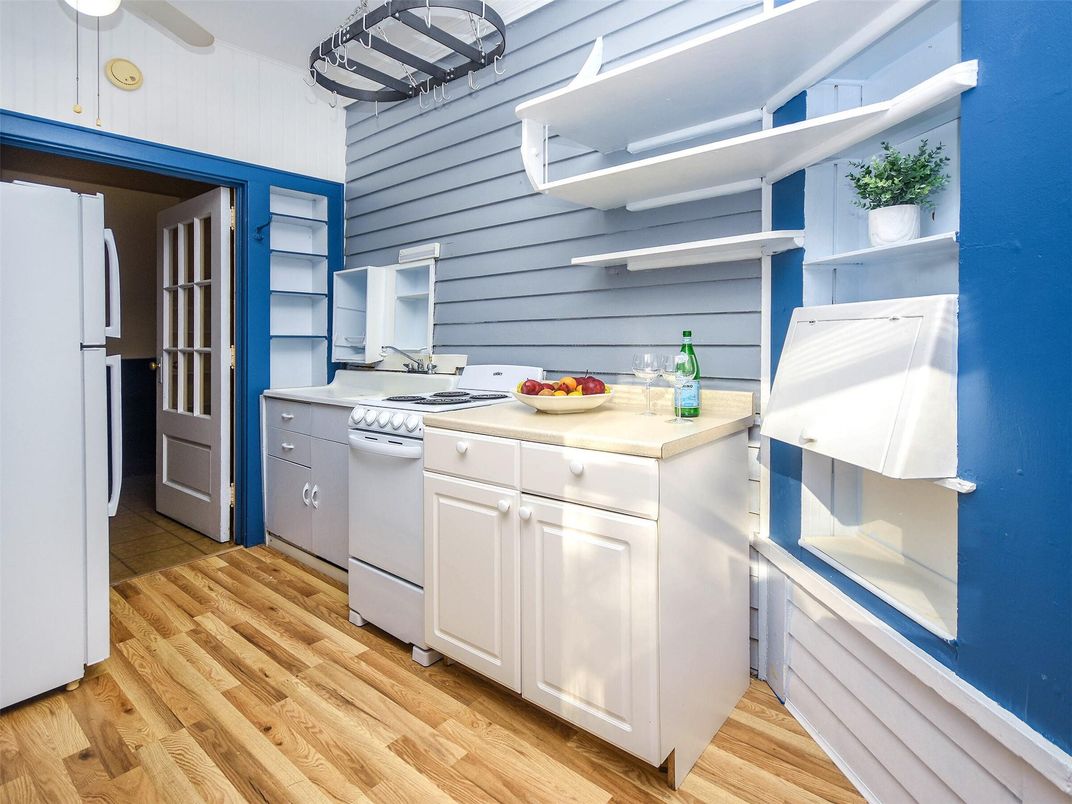 Interior, Kitchen, Wood Texture Flooring