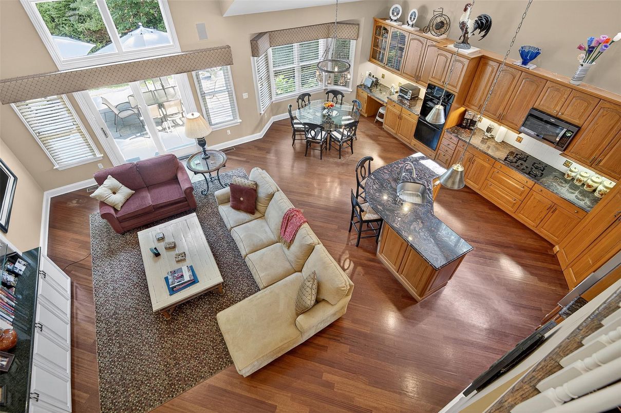 Dining room, Interior, Kitchen, Living room, Wood Texture Flooring