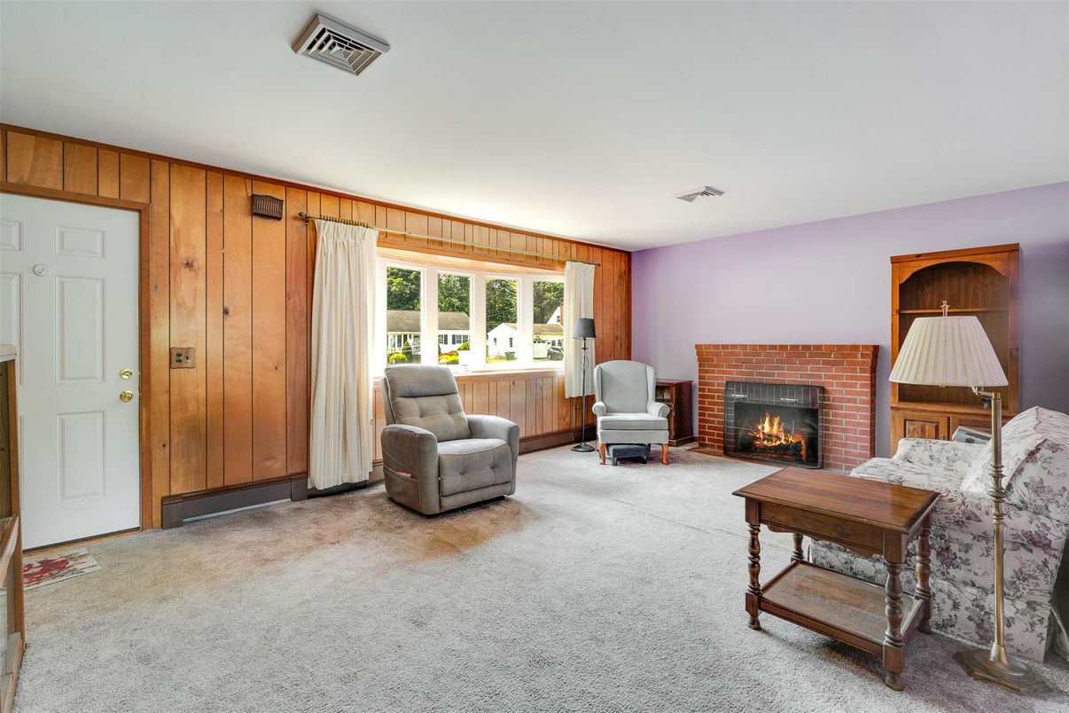 Fireplace, Interior, Living room, Wooden Walls
