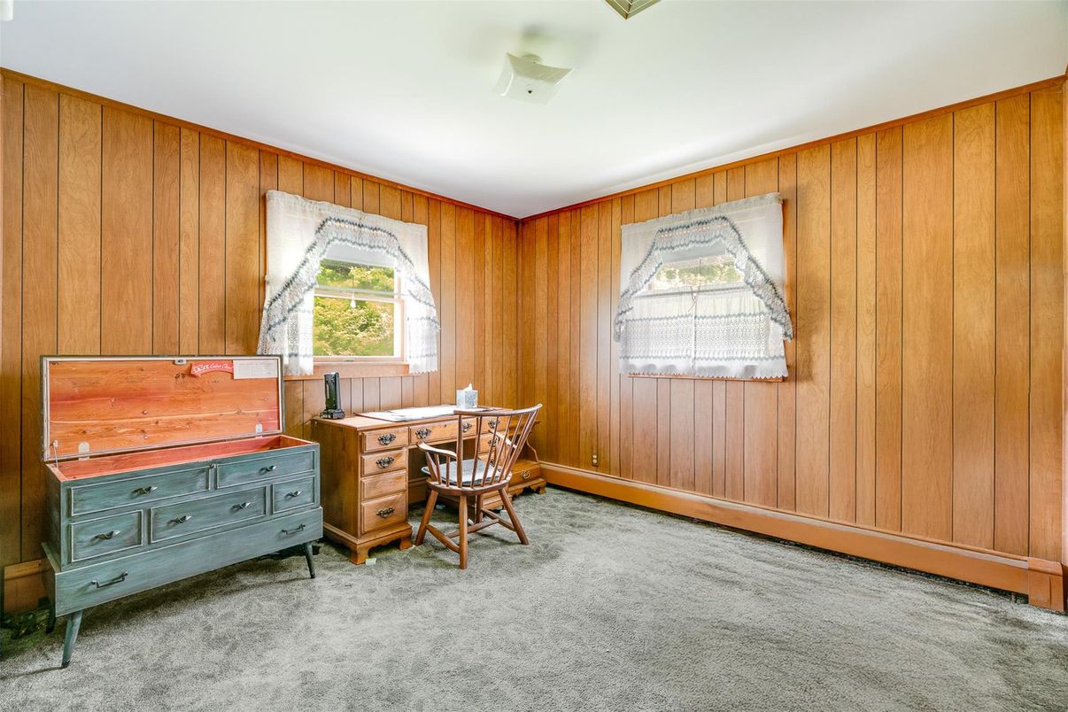 Home Office, Interior, Wooden Walls