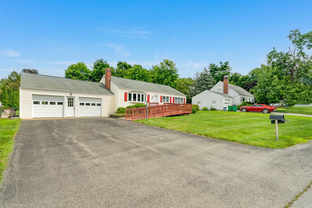 Attached, Backyard, Exterior, Facade, Cape Cod