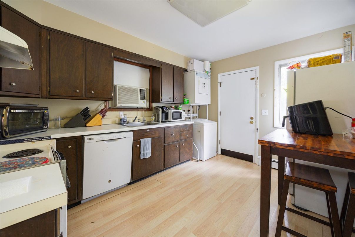 Interior, Kitchen, Wood Texture Flooring