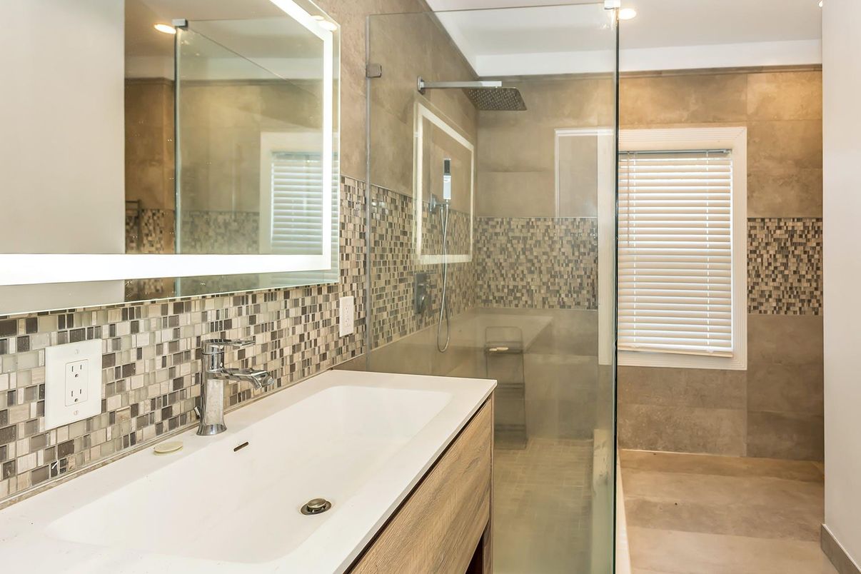 Bathroom, Glass Shower, Interior