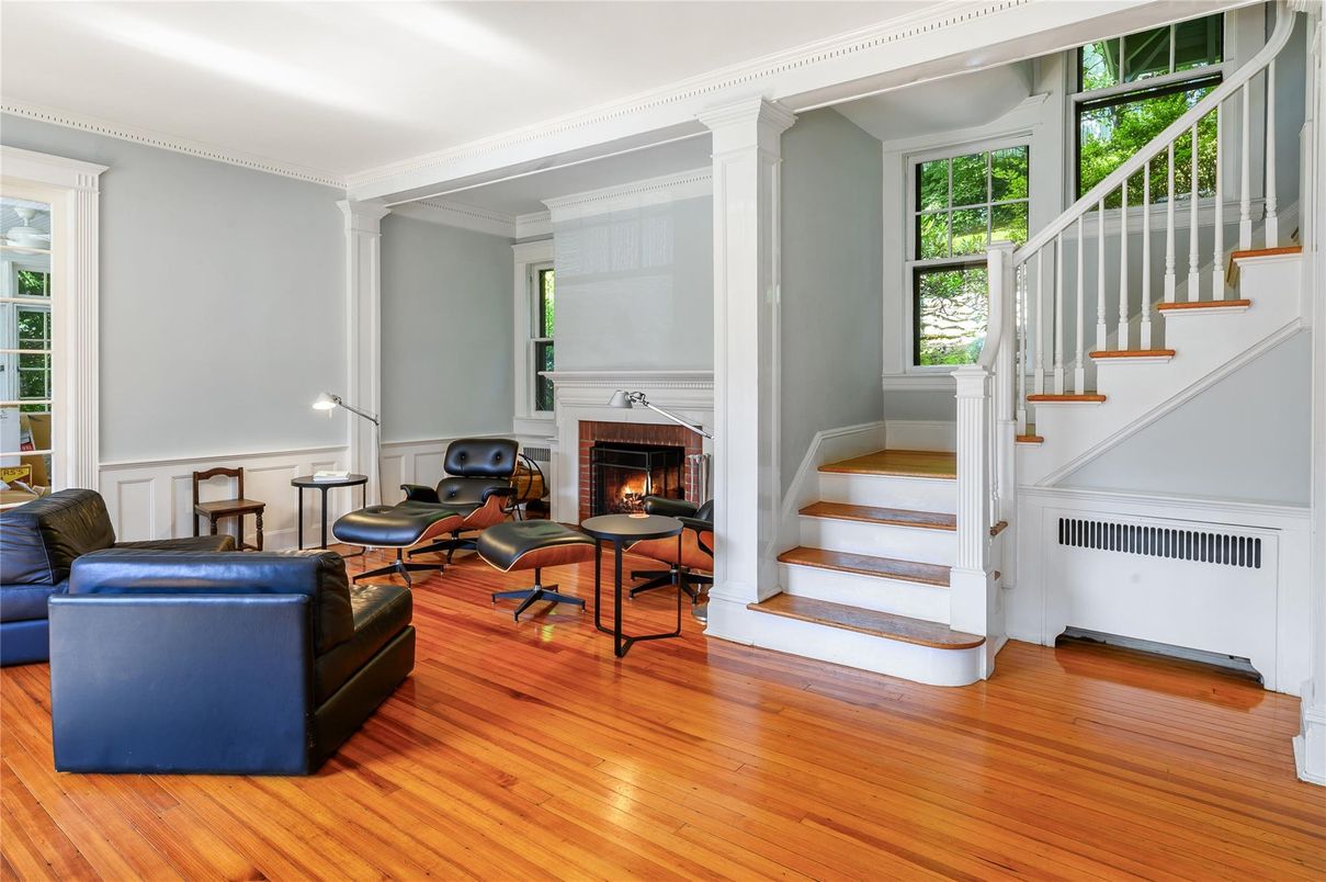 Fireplace, Interior, Living room, Wood Texture Flooring