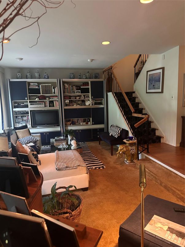 Interior, Living room, Recessed Lighting