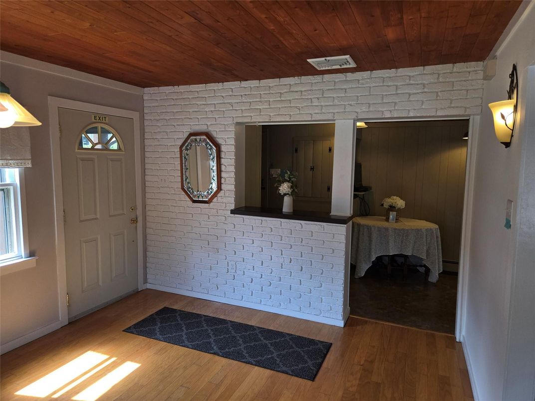 Interior, Stone Walls, Wooden Ceilings, Wood Texture Flooring