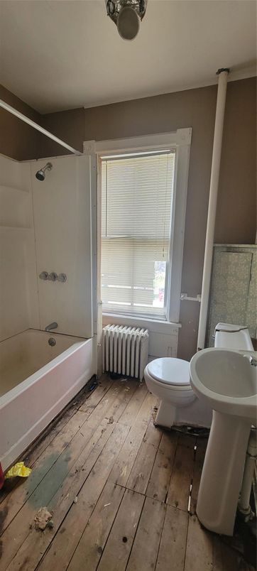 Bathroom, Interior, Wood Texture Flooring