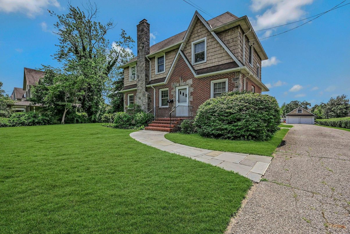 Backyard, Detached Garage, Exterior, Facade, Brick Facade, Tudor Revival