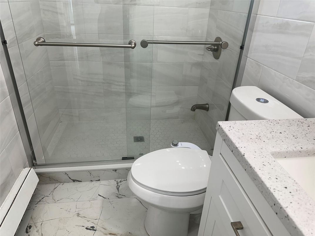 Bathroom, Glass Shower, Interior, Marble