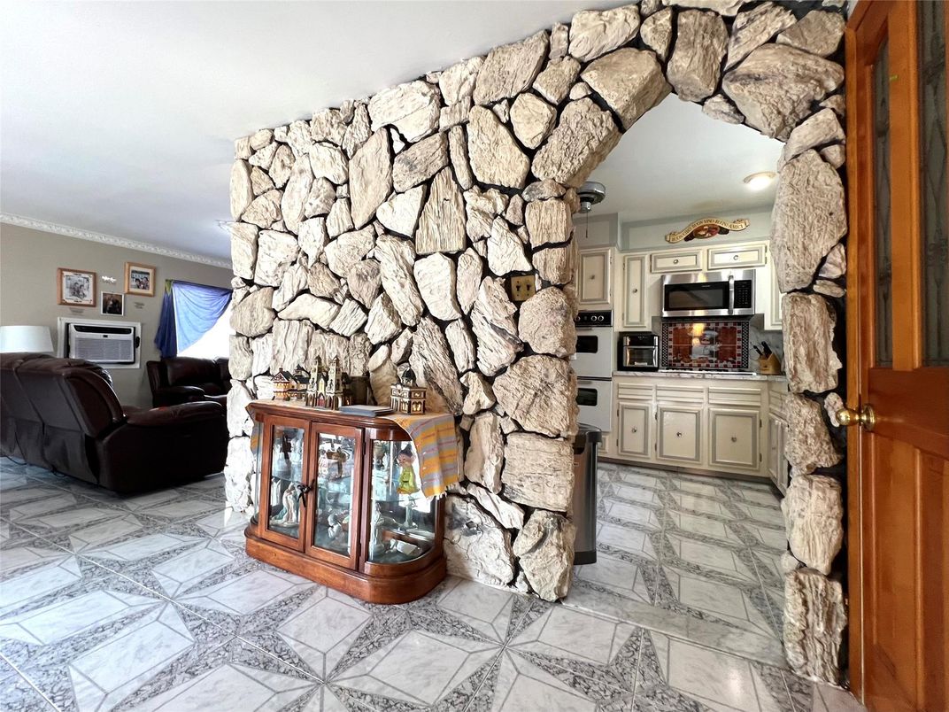 Interior, Kitchen, Living room, Marble, Stone Walls