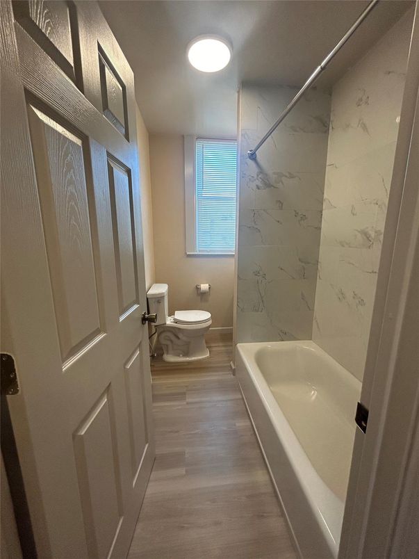 Bathroom, Interior, Marble Walls, Wood Texture Flooring