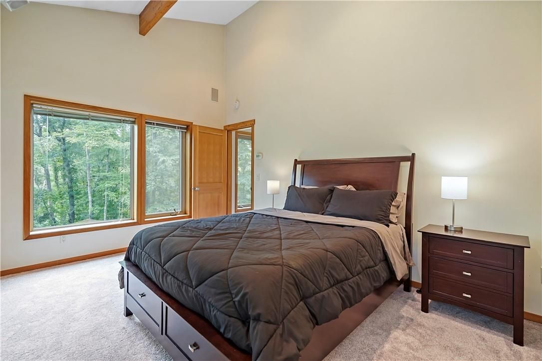 Bedroom, Interior, Wooden Beams