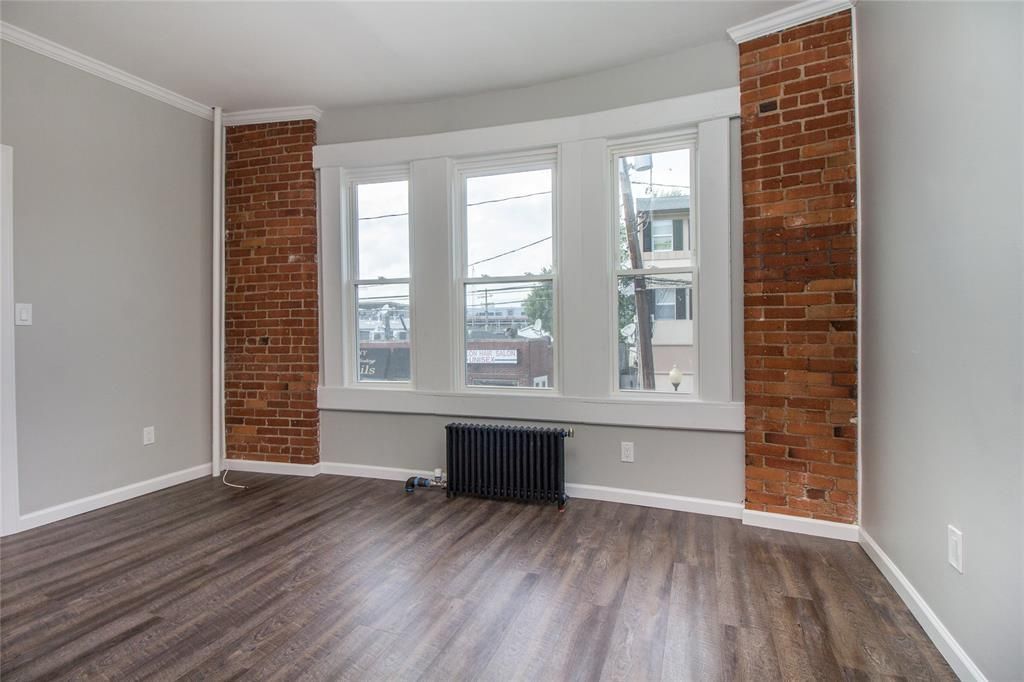 Empty room, Interior, Stone Walls, Wood Texture Flooring