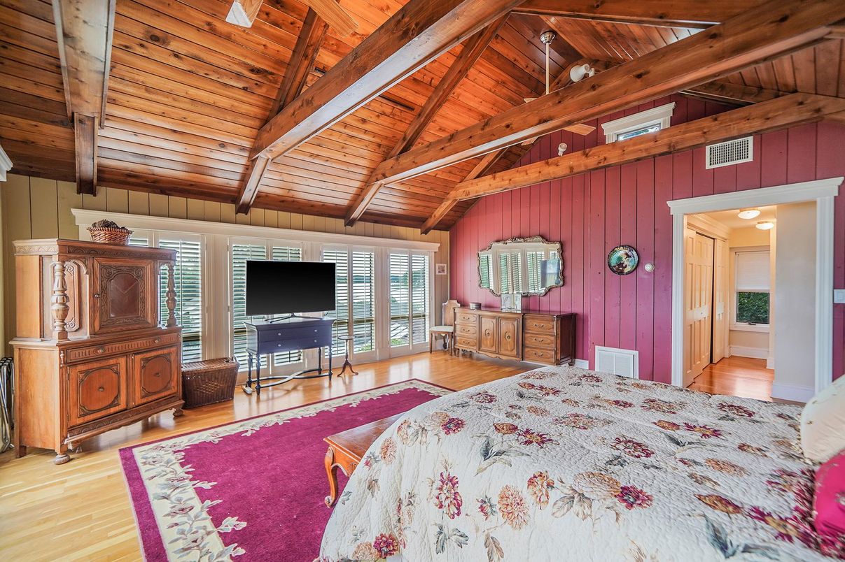 Bedroom, Interior, Wooden Beams, Wooden Ceilings, Wood Texture Flooring, Wooden Walls