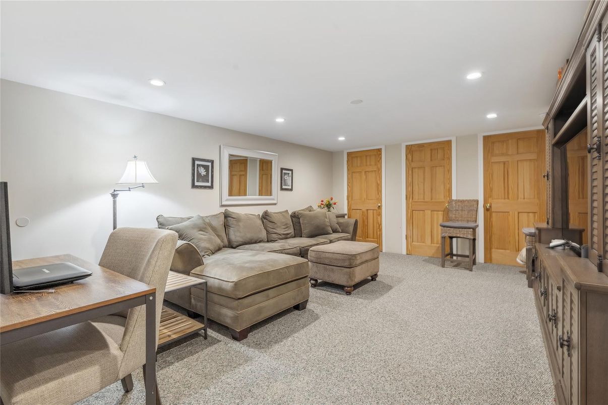 Interior, Living room, Recessed Lighting