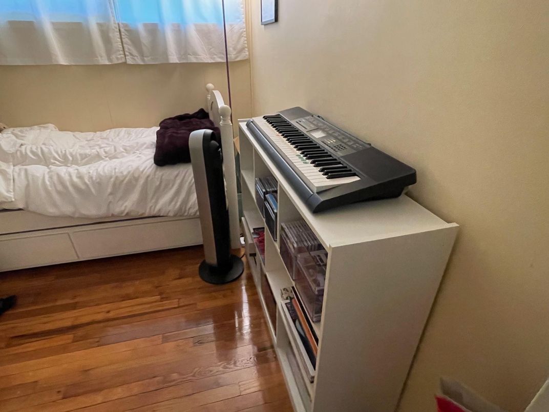 Bedroom, Interior, Piano, Wood Texture Flooring
