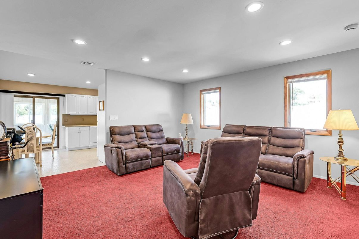 Interior, Living room, Recessed Lighting