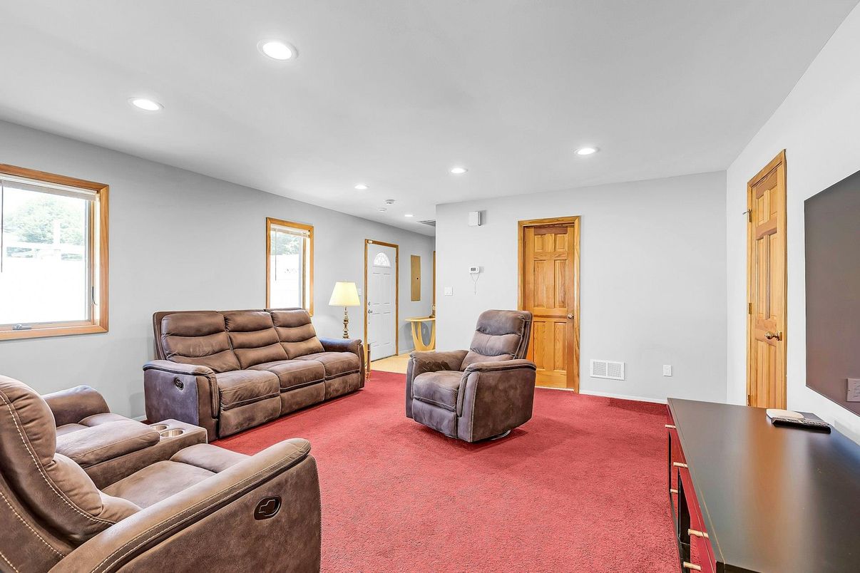 Interior, Living room, Recessed Lighting