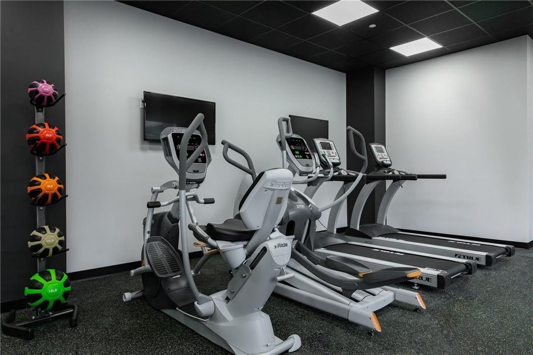 Fitness Equipment, Interior, Recessed Lighting