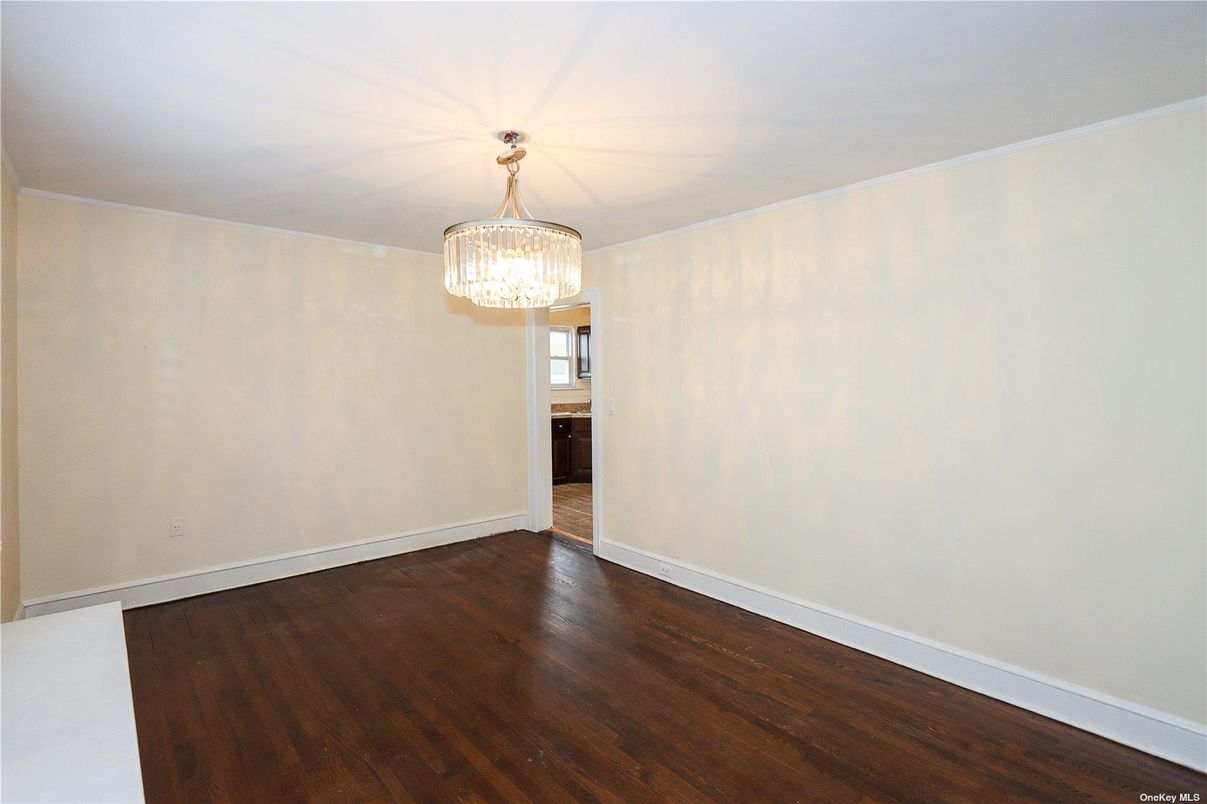Chandelier, Empty room, Interior, Wood Texture Flooring