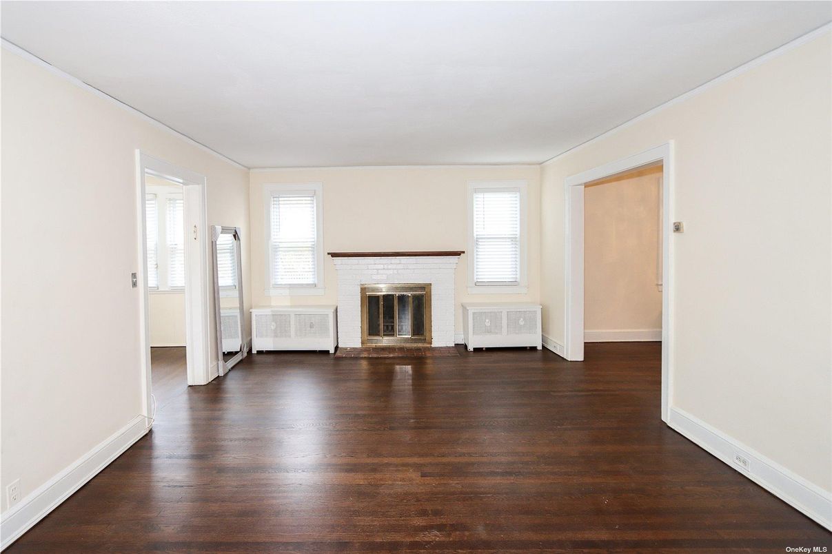 Empty room, Fireplace, Interior, Wood Texture Flooring