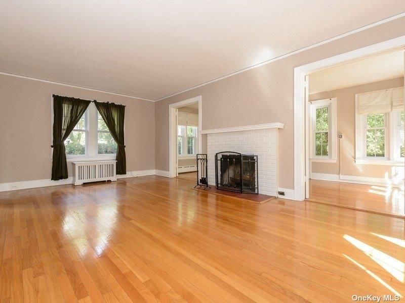 Empty room, Fireplace, Interior, Wood Texture Flooring