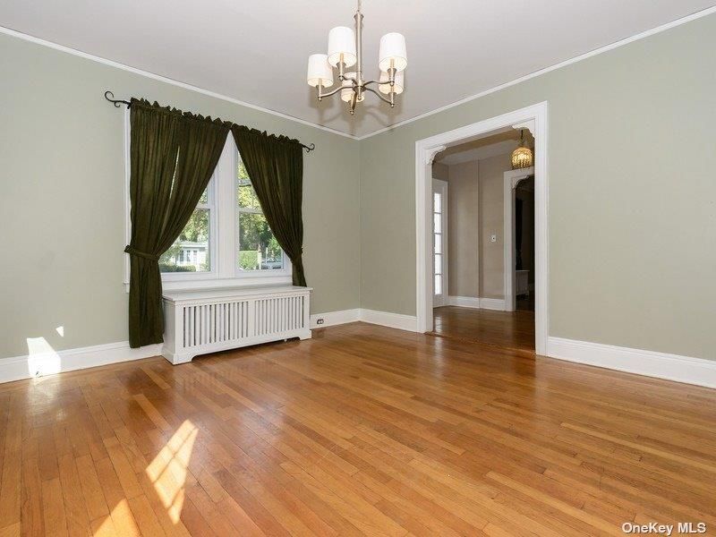 Chandelier, Empty room, Interior, Wood Texture Flooring