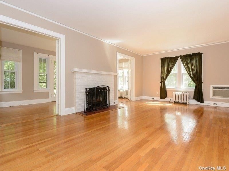 Empty room, Fireplace, Interior, Wood Texture Flooring