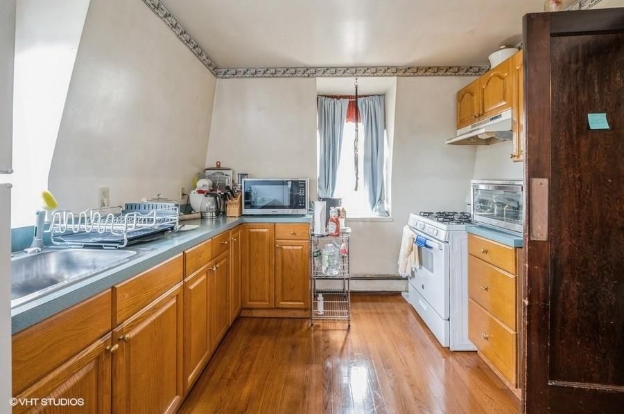 Interior, Kitchen, Wood Texture Flooring