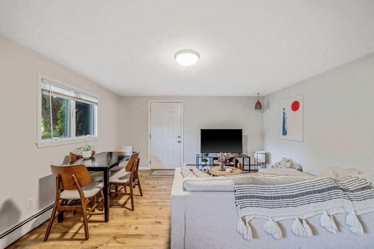 Bedroom, Dining room, Interior, Living room, Wood Texture Flooring