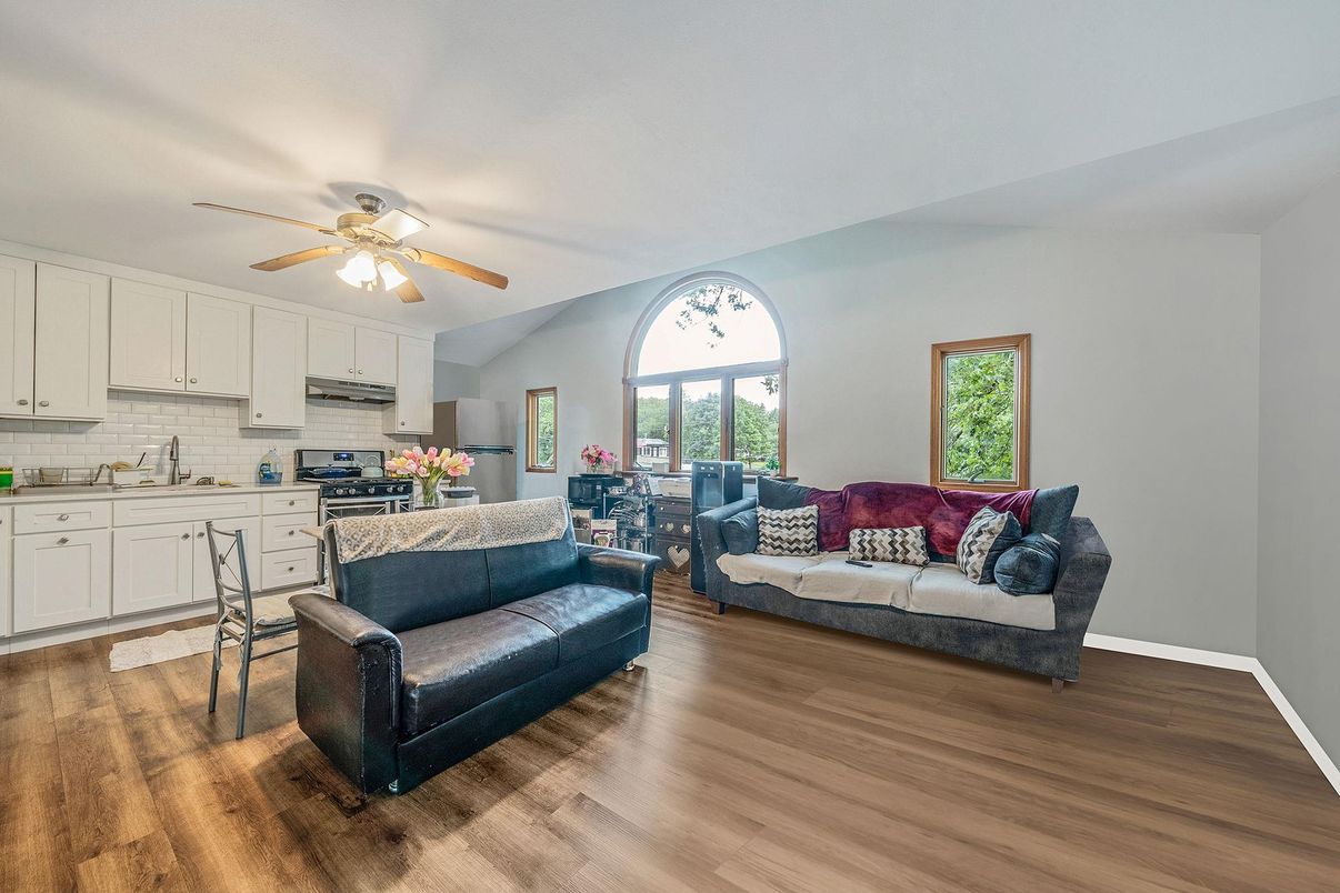 Interior, Kitchen, Living room, Wood Texture Flooring